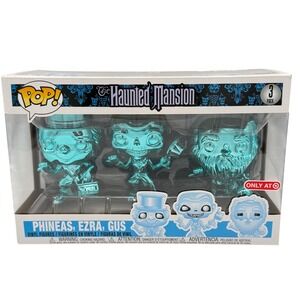 Funko Pop Haunted Mansion Kids OS Blue New Chrome Phineas Ezra Gus 3 Pack Target